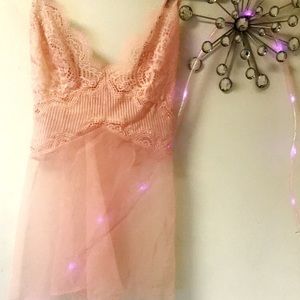 Light pink babydoll lingerie